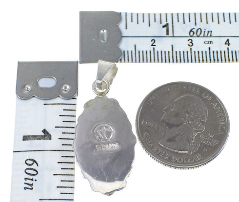 Turquoise Opal And Sterling Silver Pendant YX76582